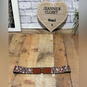 IP Blue reversible wide stretchy belt